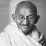 The personification of Ahimsa, Mahatma Gandhi