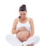 third trimester pregnant woman