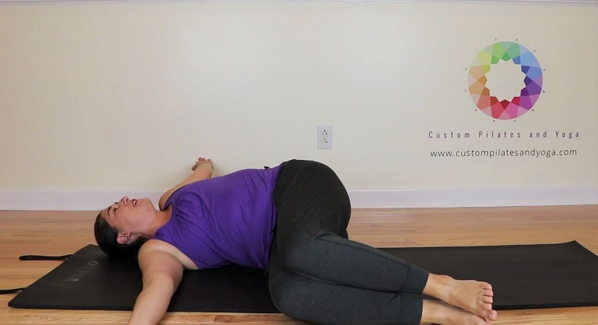 the second step for pilates spinal rotation