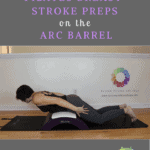 pilates breast stroke preps on the arc barrel
